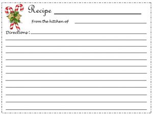 cookie recipe cards